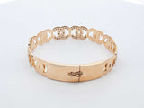 0.80 Cttw Diamond & 18k Yellow Gold Bangle Bracelet 24.7 Grams 6 Inch Fw1225exzdu