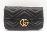 Gucci Black Matelasse Gg Marmont Small Shoulder Bag Sd0625wrzsa