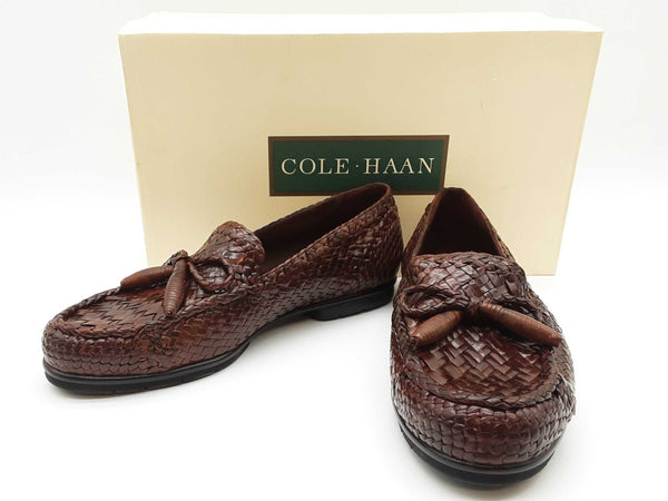 Cole Haan Nutmeg Brown Woven Leather Loafers Size Us 7m Do0925exde