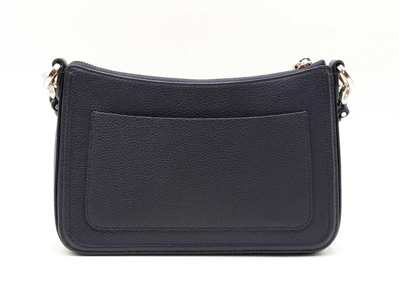 Kate Spade Hudson Convertible Crossbody In Navy Blue Pebbled Leather Fw1125wzdu