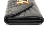 Louis Vuitton Black Leather Wave Long Wallet Eb1125oprdu