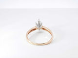 1.05 Cttw Marquise Diamond & 14k Gold Solitaire Ring 2.7g Size 7.5 Fw0826orzxdu