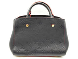 Louis Vuitton Montaigne Monogram Empreinte Marine Blue Red Leather Tote Bag Do0425lrxzde