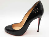 Christian Louboutin Black Patent Leather Heels Size Eu 38 Do0826lrxde