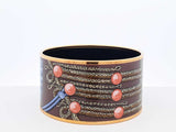 Hermès Brandebourgs 30mm Extra Wide Enamel Bangle Bracelet 8 Inch Fw0326lrzdu