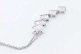 0.96ctw Lab Grown Diamond Pendant Necklace Sterling Silver 3.7g 19 In Eb0325epsa
