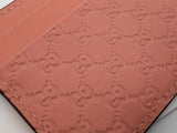 Gucci Microguccissima Pink Leather Card Case Wallet Eb0524exdu