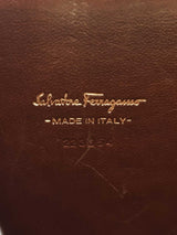 Salvatore Ferragamo Vara Mini Chain Shoulder Bag In Pebbled Leather Fw1026lzxdu