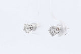 0.4ctw Diamond Stud Earrings In 14k White Gold 0.7 Grams Eb0325lxzdu