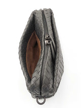 Bottega Veneta Crossbody Bag In Grey Intrecciato Nappa Leather Fw0926wxzdu