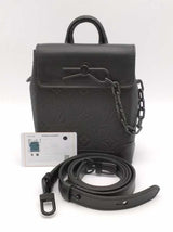 Louis Vuitton Monogram Black Taurillon Leather Nano Steamer Eb0926loxzsa