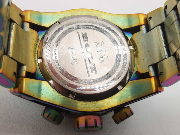 Invicta 34170 53 Reserve Bolt Zeus Abalone Dial Steel Quartz Watch Do1025lxzde