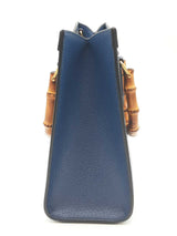 Gucci Navy Blue Leather Diana Bamboo Handle Tote Bag Eb0426lexzde