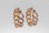 18k Yellow Gold Cuban Link Hoop Earrings 2.5 Grams Eb0926oorsa