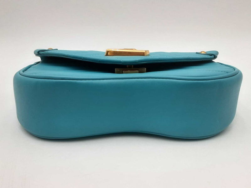 Louis Vuitton Malibu Green Calfskin Nu Wave Chain Shoulder Bag Sd0325exzsa