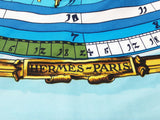 Hermes Astrologie Forever Blue Gold Silk Scarf Do0425wrxde