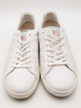 Louis Vuitton Luxemberg Monogram White Leather Sneakers Size 9.5 Eb0925lorsa