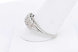 Approx. 0.2ctw Diamond Ring In 14k White Gold 3.2 Grams Size 9.5 Ebeb1124lexsa