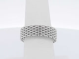 Tiffany & Co. Somerset Mesh Ring 7.7 Grams Size 6.5 Aa0726lzxsa