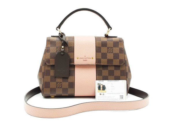 Louis Vuitton Bond Street Handbag In Damier Ebene & Magnolia Pink Fw0825rrxdu