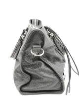 Balenciaga Le City Gray Leather Top Handle Bag Eb0726rxzsa