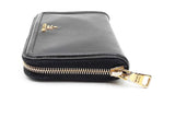 Prada Zip Around Black Wallet Eb1224lrxdu