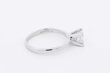 0.70ctw Princes Cut Diamond Ring 14k White Gold 2.3 Grams Size 5.25 Eb1025wwxsa