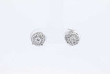 Approx. 0.32ctw Lab Grown Diamond Stud Earrings Sterling Silver 1.6g Eb1124ridu