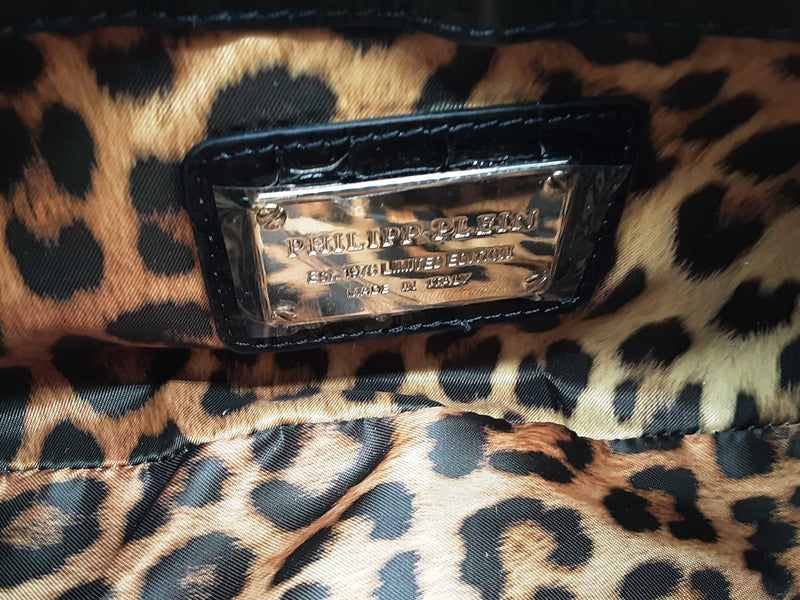 Phillip Plein Crocodile Embossed Shoulder Bag Sd0725czxde