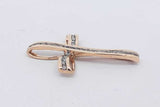 0.33cttw Diamond Cross Pendant In 10k Yellow Gold 2.5 Grams Eb0726lxzsa