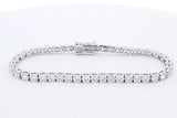 Approx. 7.92ctw Diamond Tennis Bracelet 14k White Gold 13.1g 7 Inch Eb0924ixxzsa