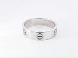 Cartier Classic Love Ring In 18k White Gold 7 Grams Size 60 (Us 9) Fw0326czxdu