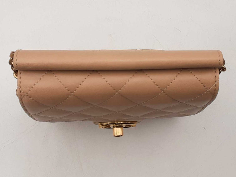 Chanel Mini Flap Crossbody Beige Aa0925lixzsa
