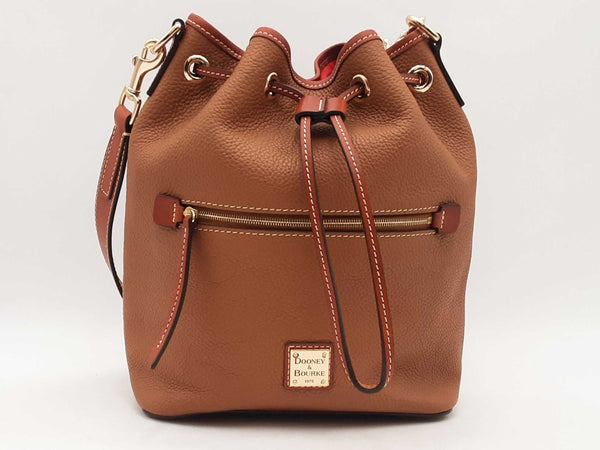 Dooney & Bourke Pebble Grain Small Drawstring Crossbody Brown Aa0725pzsa
