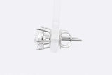 2.0cttw Lab Grown Diamond Stud Screwback Earrings 14k White Gold 1.1g Eb326wcrsa
