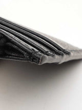 Versace Virtus Black Grained Leather Card Holder Wallet Fw0525izdu