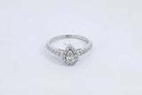0.65cttw Lab Grown Diamond 10k White Gold Ring 2.4 Grams Size 7 Eb0526lpxdu