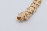 14k Yellow Gold Filigree Bracelet 10.9 Grams 7 Inch Eb726rcrsa