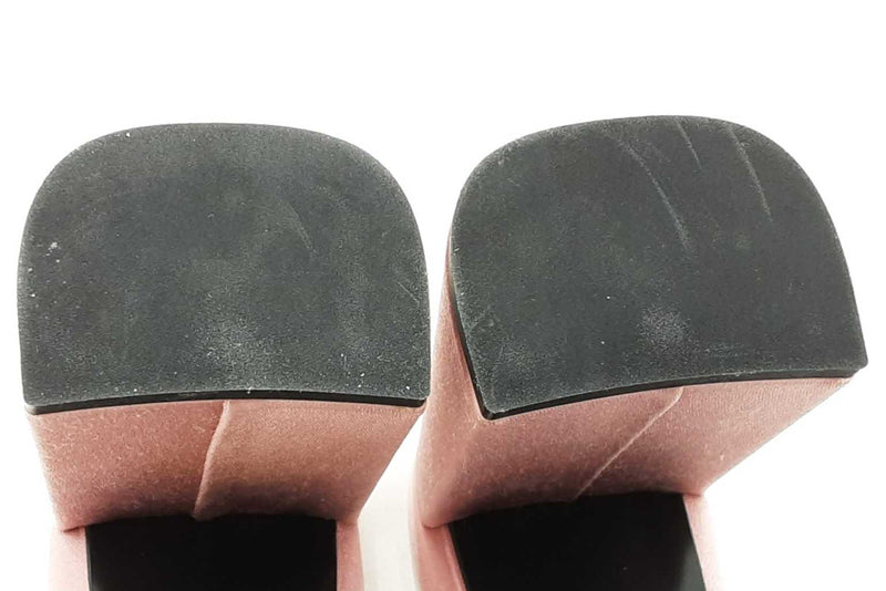 Prada Crystal Embellished Pink Satin Mules Size 38.5 Eb1225orxdu