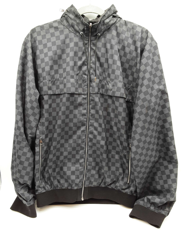 Louis Vuitton Graphite Damier Windbreaker Jacket Size Fr 48 Do0425rcxde