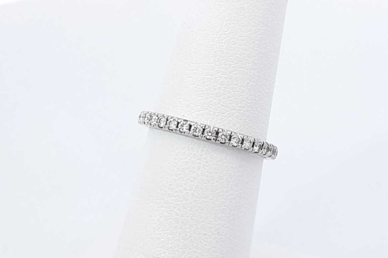 0.24ctw Diamond Ring In 14k White Gold 2.3 Grams Size 5.5 Eb0925lordu