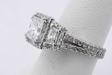 2.84cttw Diamond Ring In 14k White Gold 5.8 Grams Size 6.5 Eb1125owxzsa