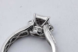 0.83cttw Diamond Ring In 10k White Gold 4 Grams Size 8.25 Eb0926oxzsa