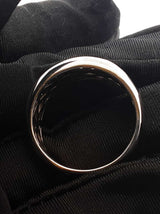 1.10 Cttw Diamond & 14k White Gold Wedding Band 5.3 Grams Size 11 Fw0926wcrdu