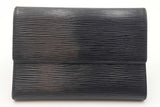 Louis Vuitton Black Epi Leather Porte Tresor Wallet Eb0626lrxdu