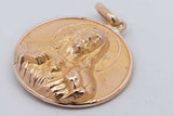 10k Yellow Gold Jesus & Mary Pendant 4.3 Grams Eb0726oxzsa