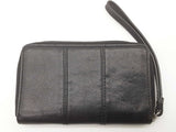 Coach Black Leather Wristlet Zipper Wallet Do0525wxde