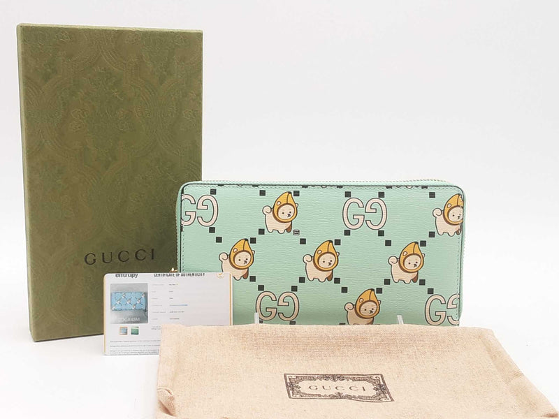 Gucci X Pikarar Kawai Animal Print Wallet Aa0825oorsa
