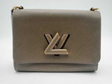 Louis Vuitton Epi Twist Mm Brown Handbag Aa0425ezxsa