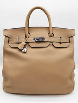 Hermes Birkin Hac 40 Trench Beige Togo Palladium Hardware Handbag Do0925llxzxde